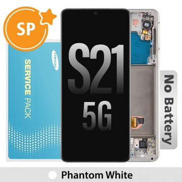 Samsung Galaxy S21 5G Screen Service Pack - White