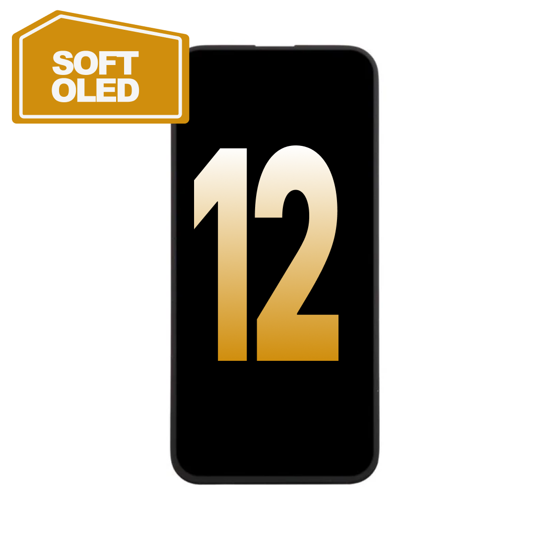 iPhone 12 Soft OLED Aftermarket - Self Configuration Screen screen assembly replacement part