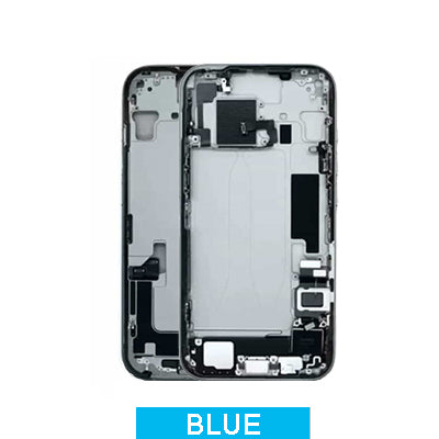 iPhone 15 Plus Pull Mid Frame Housing With Small Parts - Blue
