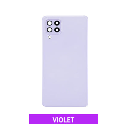 Samsung A22/A225 4G Back Glass With Camera Lens And Adhesive - Violet