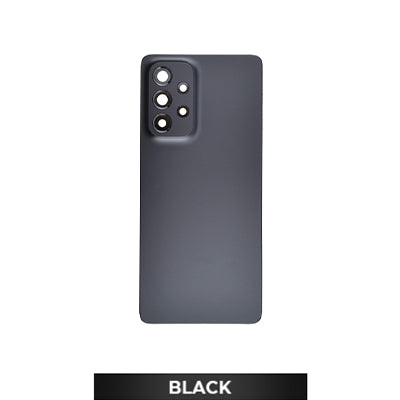 Samsung A53 5G/536 Back Glass With Camera Lens And Adhesive - Black