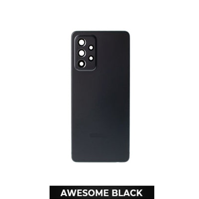Samsung A52 4G/A525 Back Glass With Camera Lens And Adhesive - Awesome Black