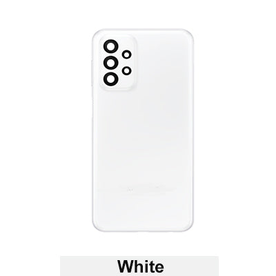 Samsung A23/235 4G Back Glass With Camera Lens And Adhesive - White