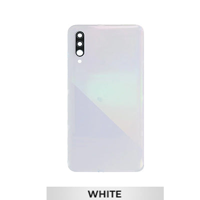 Samsung A30S/A307 Back Glass With Camera Lens And Adhesive - White