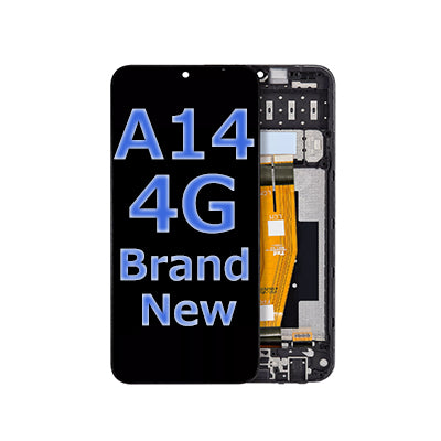 Samsung Galaxy A14 4G/A145 Original New Screen with Frame - Black