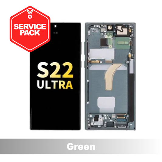 Samsung Galaxy S22 Ultra Service Pack Screen - Green