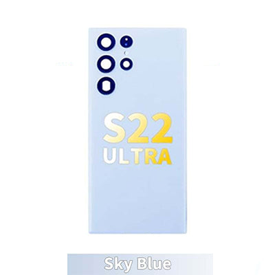 Samsung Galaxy S22 Ultra Back Glass Replacement - Sky Blue back glass replacement part