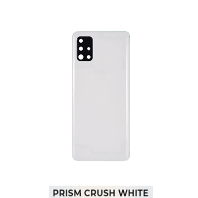 Samsung A51 4G/A515 Back Glass With Camera Lens And Adhesive - Prism Crush White
