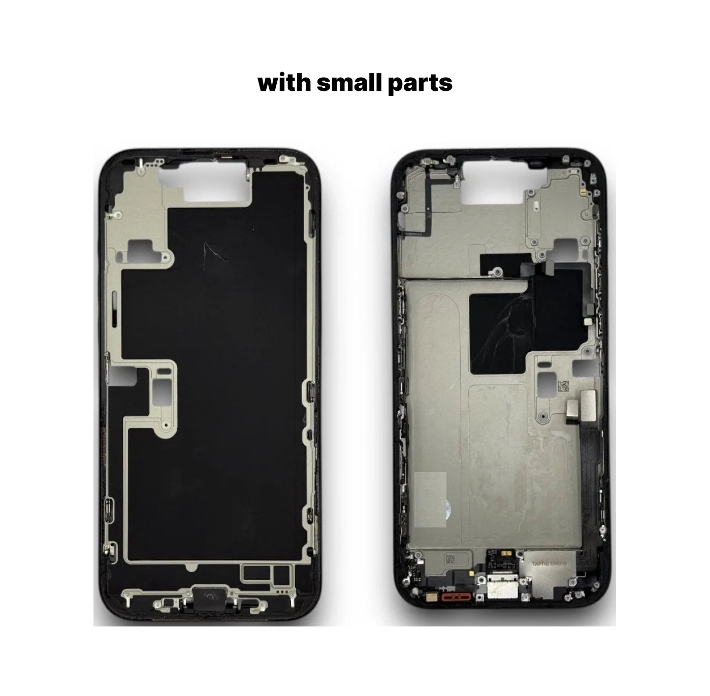 iPhone 16 Pro Pull Mid Frame Housing With Small Parts - Black Titanium