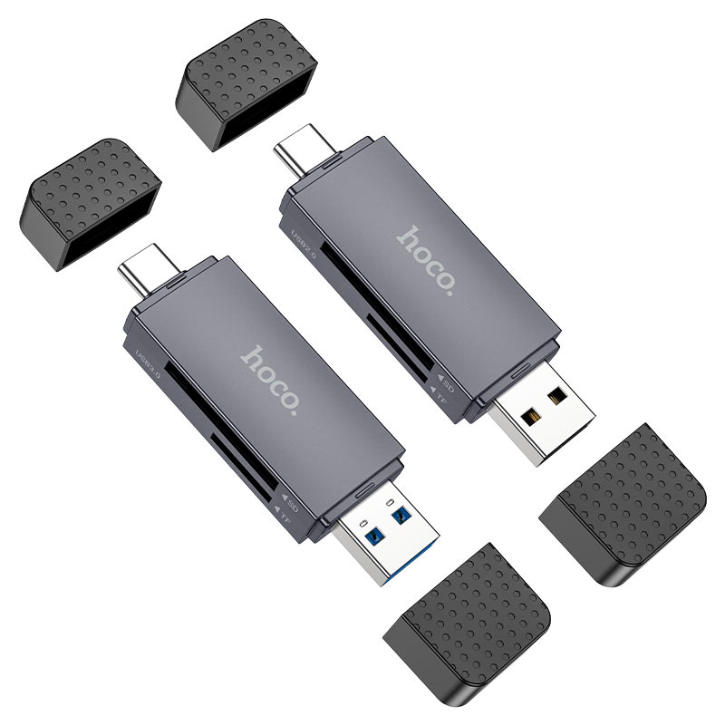 HB45 Spirit 2-in-1 USB/Type-C 2.0 card reader