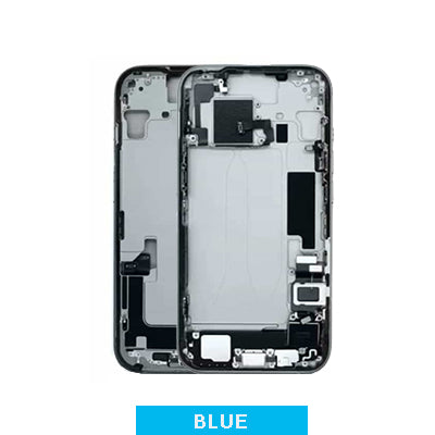 iPhone 15 Pull Mid Frame Housing With Small Parts - Blue