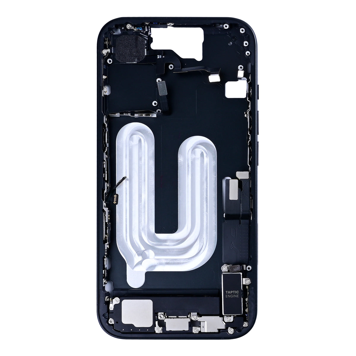 iPhone 16 Pull Mid Frame Housing With Small Parts - Black