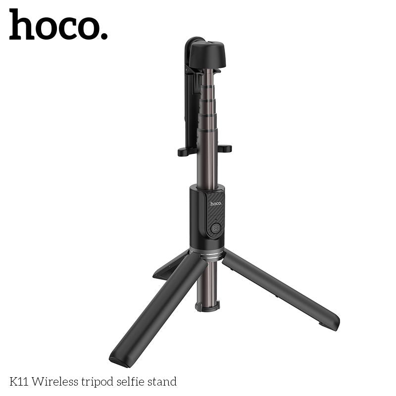 K11 Wireless Tripod Selfie Stick Stand Aluminum Alloy 68CM