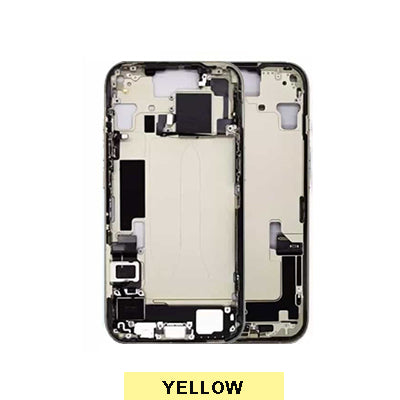 iPhone 15 Pull Mid Frame Housing With Small Parts - Yellow