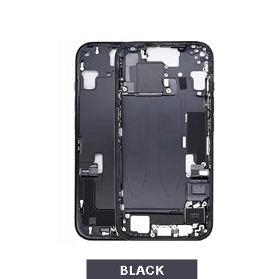 iPhone 15 Plus Pull Mid Frame Housing With Small Parts - Black