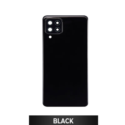 Samsung A22/A225 4G Back Glass With Camera Lens And Adhesive - Black