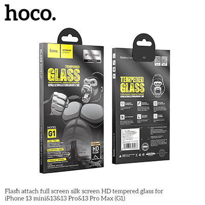 HOCO G1 Full Silk Screen HD Tempered Glass Anti-fingerprint Screen Protector For iPhone 13 Mini