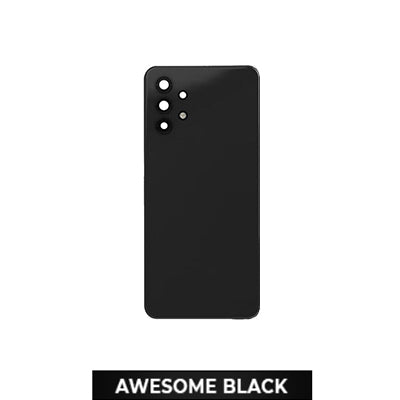 Samsung A32 4G/A325 Back Glass With Camera Lens And Adhesive - Awesome Black