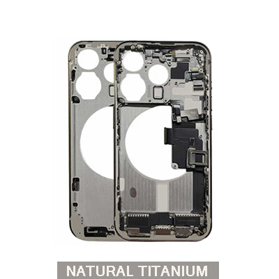 iPhone 15 Pro Pull Mid Frame Housing With Small Parts - Natural Titanium