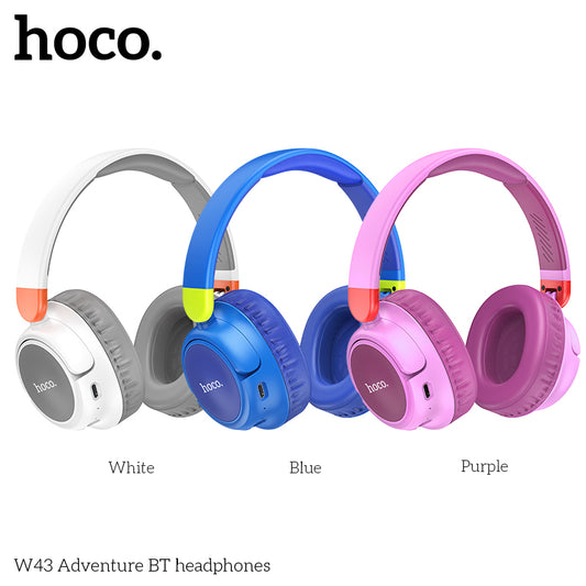 HOCO W43 Adventure BT headphones - Purple