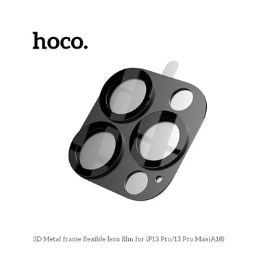 HOCO A18 3D Metal frame flexible lens film Protector for iP13Pro/13 Pro Max