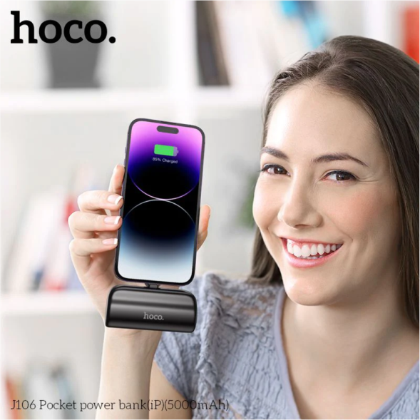 Hoco J115 Fast Smart Charging Power Bank 5000mAh - Black