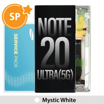 Samsung Galaxy Note 20 Ultra Genuine Original Service Pack - Mystic White