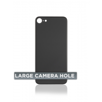 iPhone 8 - Compatible Back Glass - Black (Big Hole)