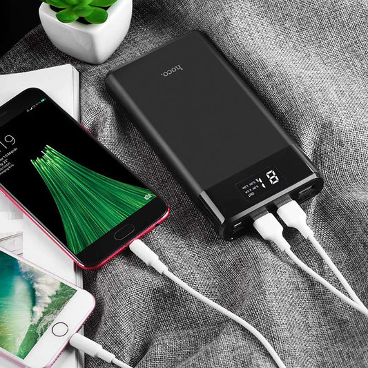 HOCO B35E Portable High Capacity Power Bank (30000mAh) - Black