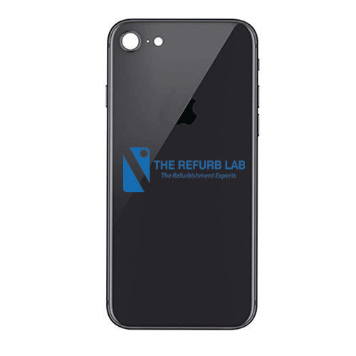 iPhone 8 - Compatible Back Glass - Black (Big Hole)