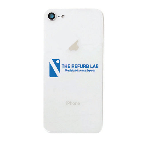 iPhone 8 - Back Glass With Camera Lens - White