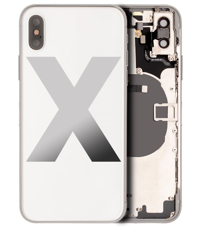 iPhone X Housing With Parts (NO Charging Port) - White