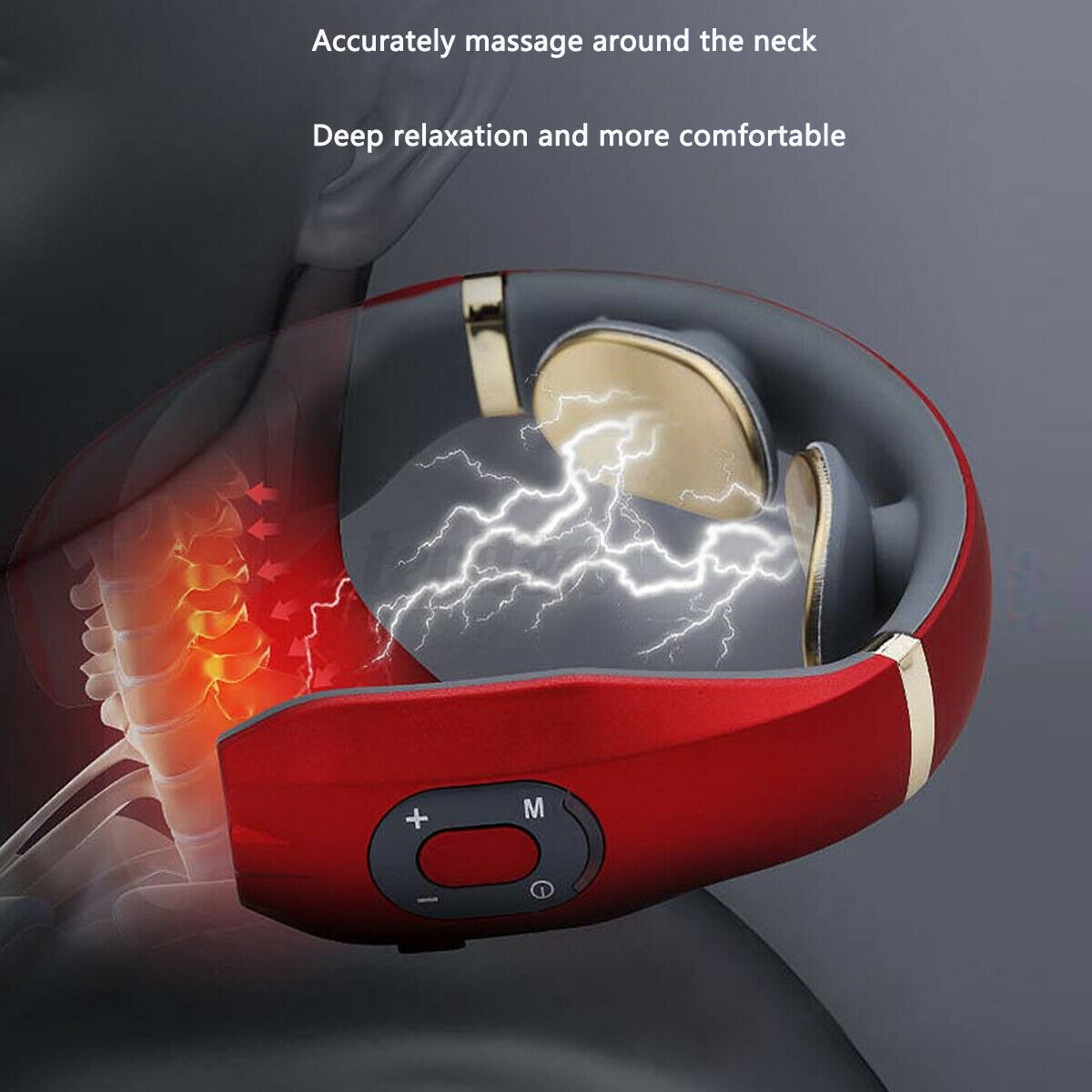 Pulse Massager for Neck with heater (Rechargeable)