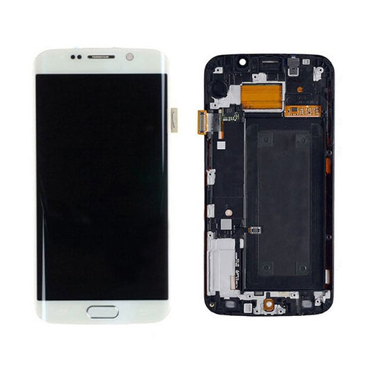 Samsung Galaxy S6 Edge G925i Genuine Original Service Pack Amoled Assembly - White