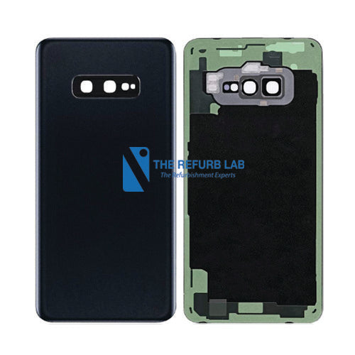 Samsung Galaxy S10 Compatible Back Glass Replacement - Prism Black back glass replacement part