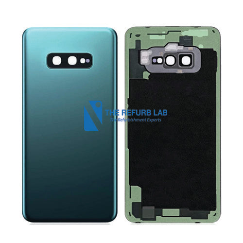 Samsung Galaxy S10 Compatible Back Glass Replacement - Prism Green back glass replacement part