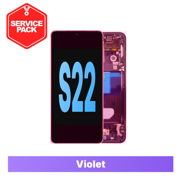 Samsung Galaxy S22 5G LCD Touch Digitizer Screen Service Pack - Violet