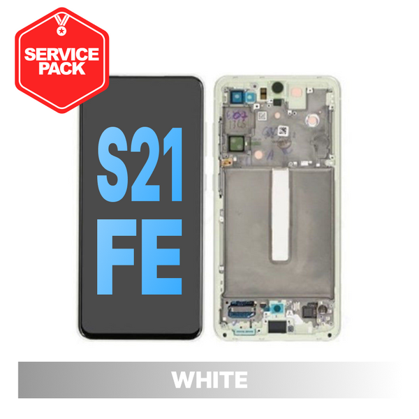 Samsung Galaxy S21FE Service Pack with Frame - White