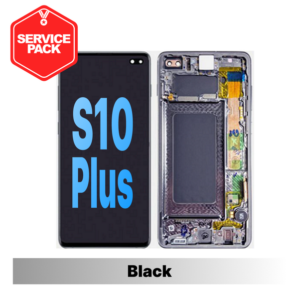 Samsung Galaxy S10 Plus Screen Service Pack - Prism Black