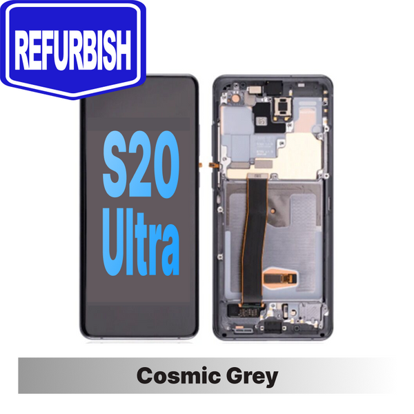Samsung Galaxy S20 Ultra Refurbished Assembly Screen - Cosmic Grey