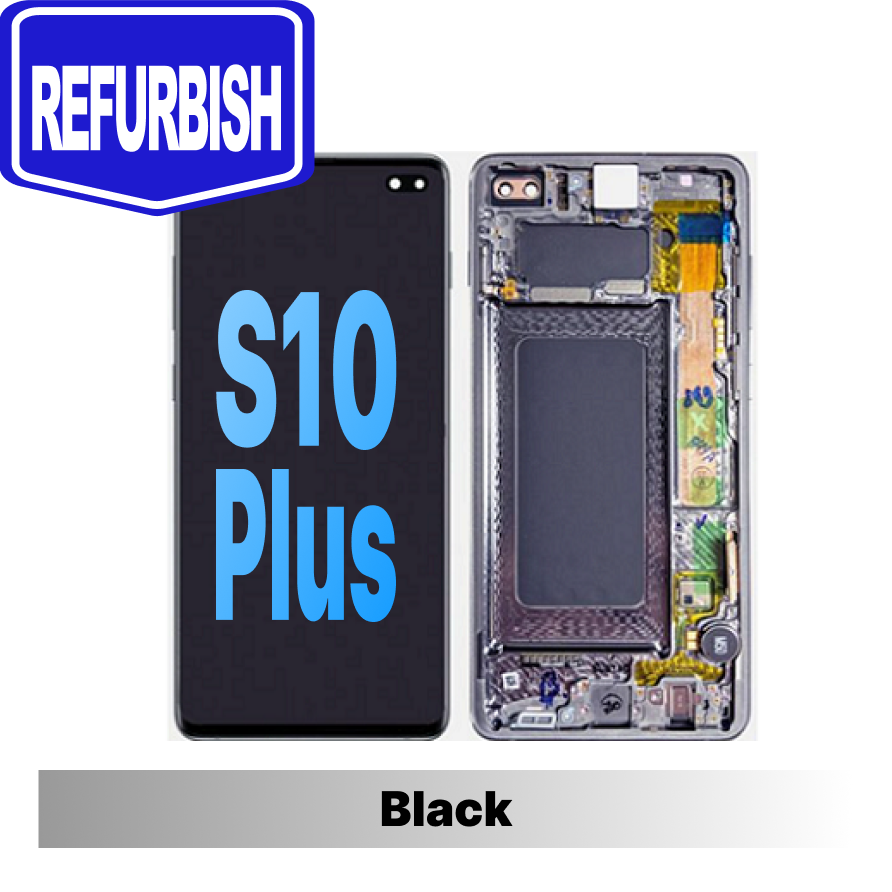 Samsung Galaxy S10 Plus Refurbished Assembly - PRISM/CERAMIC Black