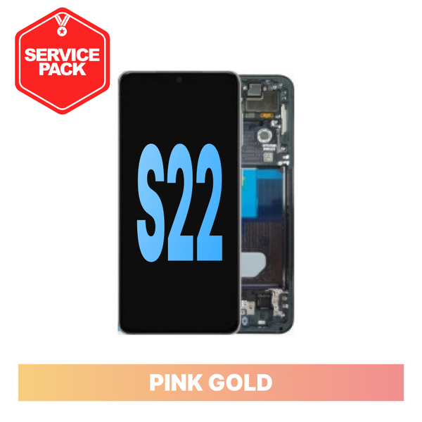 Samsung Galaxy S22 5G Screen Service Pack - Pink Gold