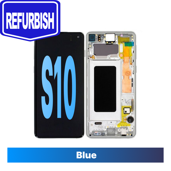 Samsung Galaxy S10 Refurbished with Frame - Blue
