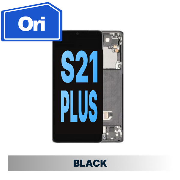 Samsung Galaxy S21 Plus Compatible Amoled Assembly with Frame Brand New -Black
