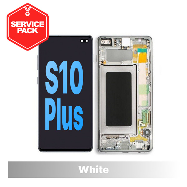 Samsung Galaxy S10 Plus Screen Service Pack - Prism White