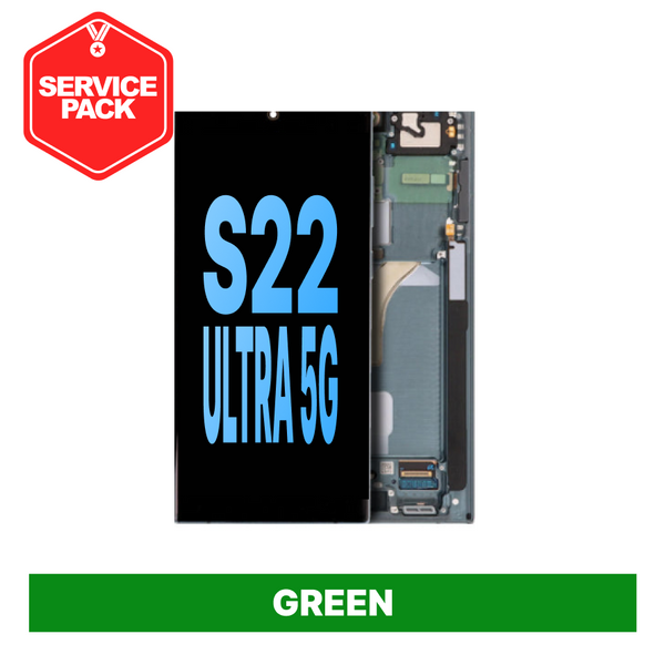 Samsung Galaxy S22 Ultra  Service Pack Screen - Green