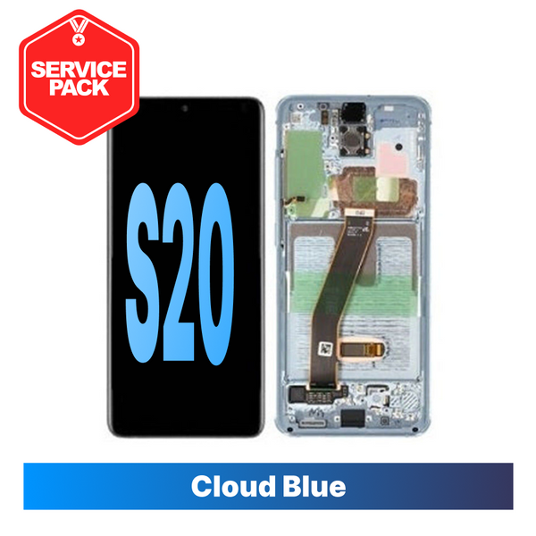 Samsung Galaxy S20 Service Pack Screen - Cloud Blue