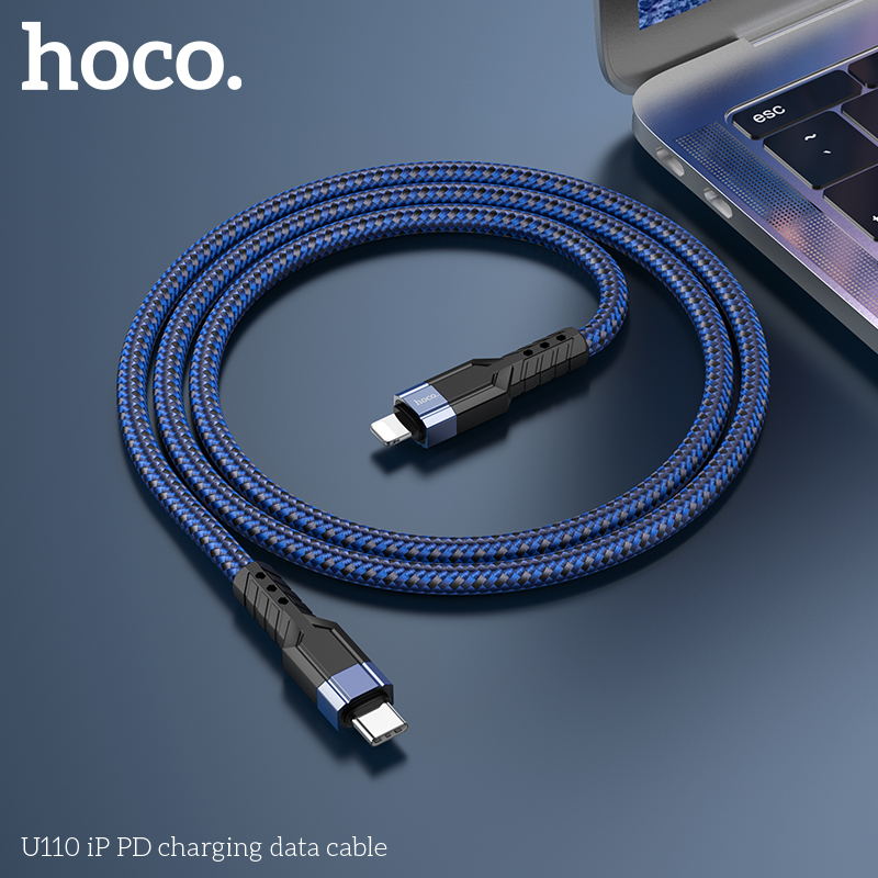 U110 Hoco iP PD charging data cable Blue