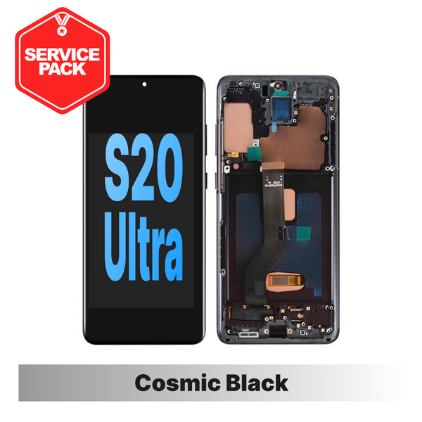 Samsung Galaxy S20 Ultra Service Pack Screen - Cosmic Black