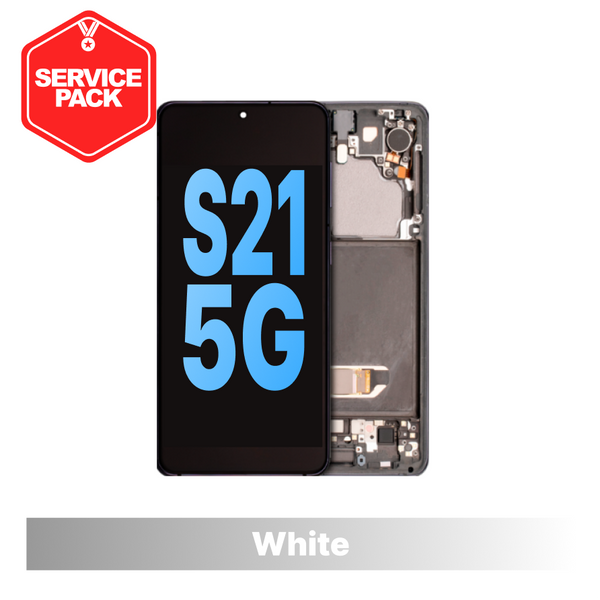 Samsung Galaxy S21 5G Screen Service Pack - White